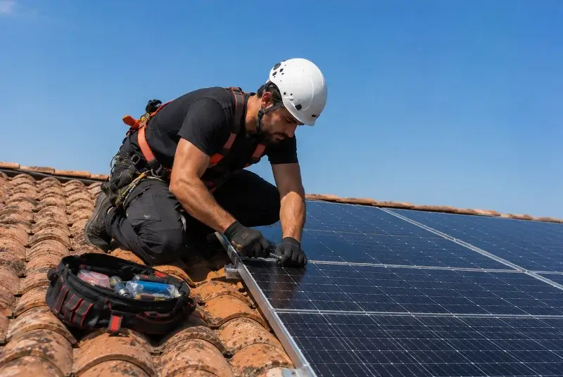 Maintenance et monitoring de panneaux solaires à Mayac